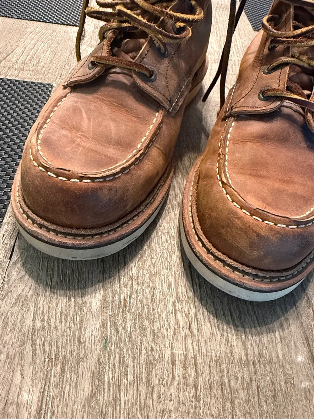 Red Wing Heritage Classic Moc 1907 Copper Rough & Tough Boots Size 10.5 USA